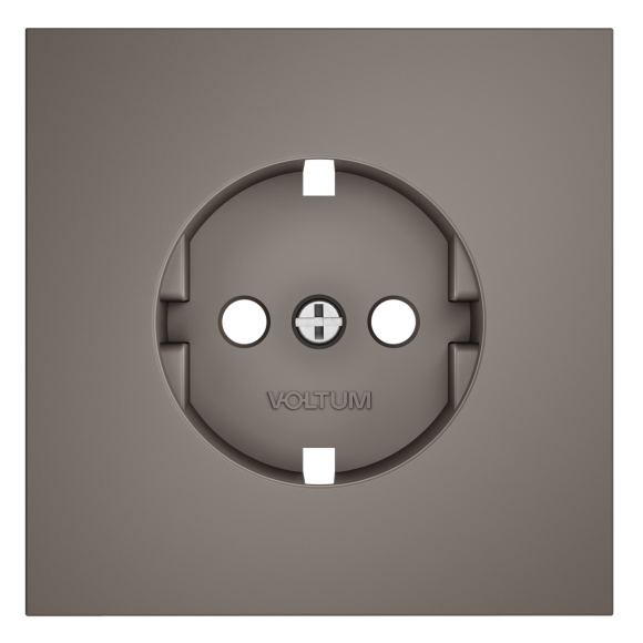 Накладка для розетки с заземлением Voltum S70 (капучино) VLS000614