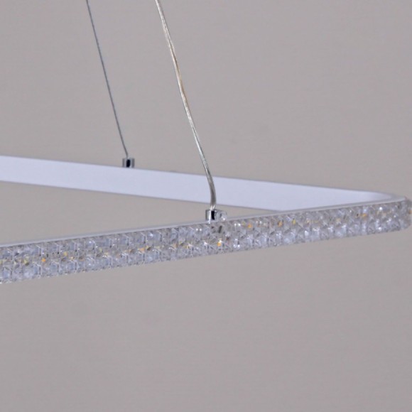 Подвесная светодиодная люстра с пультом управления Reluce 06316-3.9-01 WH