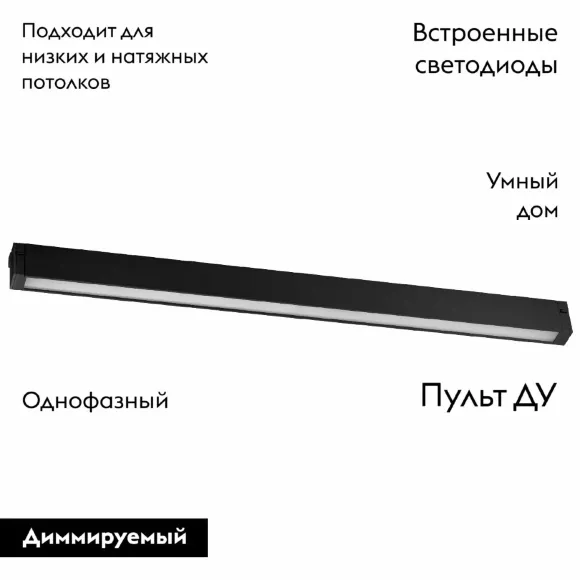 Трековый однофазный светильник Lightstar Teta 205247