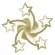 Потолочная люстра Natali Kovaltseva Star INNOVATION STYLE 83060, вид сверху