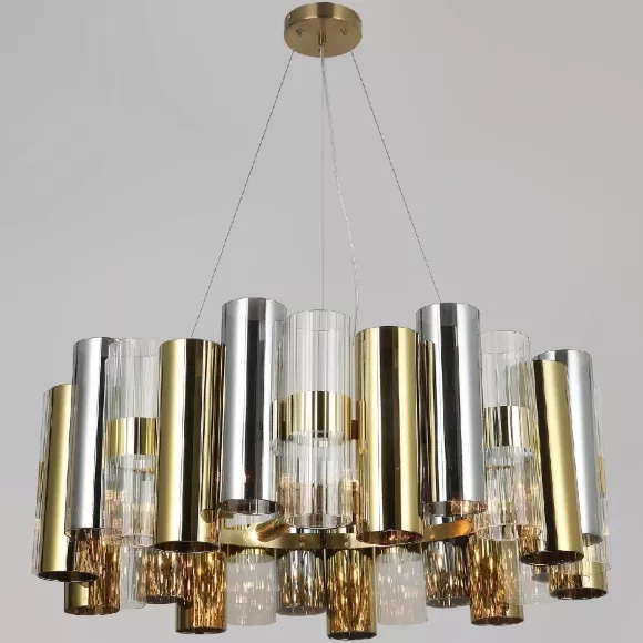 Подвесная люстра Illumico IL0525-6P-79 BRASS, Золото, Прозрачный, Металл