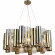 Подвесная люстра Illumico IL0525-6P-79 BRASS, декоративные элементы крупным планом