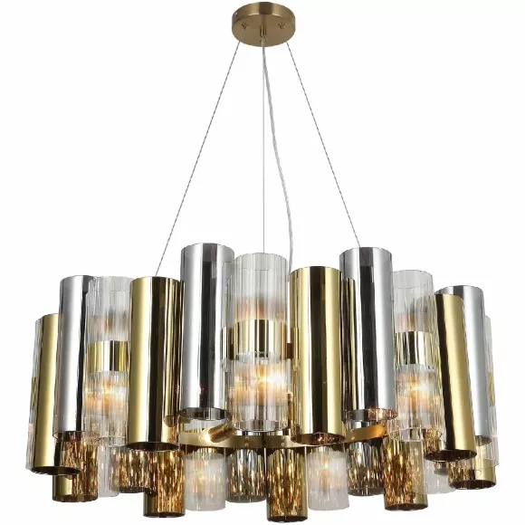 Подвесная люстра Illumico IL0525-6P-79 BRASS, декоративные элементы крупным планом