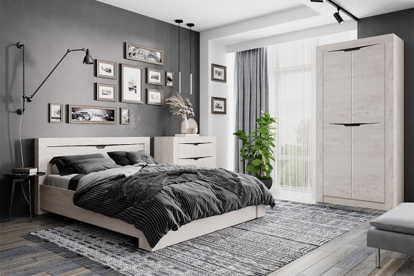 Кровать двуспальная Леонардо BTS_N14471248