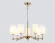Подвесная люстра Ambrella Light High Light Heigh Light LH56053, Латунь, Белый, Металл