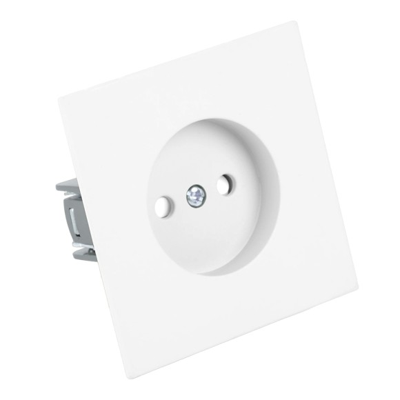 Розетка 1-местная с защитной шторкой (механизм) Stekker б/з Мия 250В 16А RST16-3109-01 белая магнолия 50439