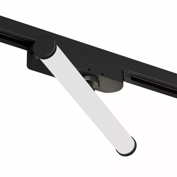 Трековый однофазный светильник Denkirs Strom DK6448-BK, механизм регулировки