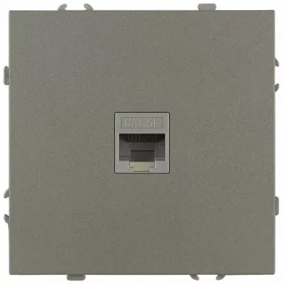Розетка Эра Galaxy 15-3107-07 информационная RJ45 IP20 титан Б0070747