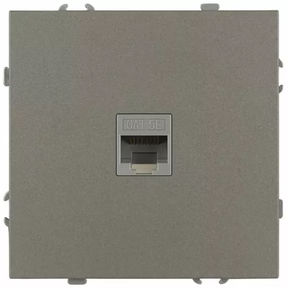 Розетка Эра Galaxy 15-3107-07 информационная RJ45 IP20 титан Б0070747 Розетка Эра Galaxy 15-3107-07 информационная RJ45 IP20 титан Б0070747