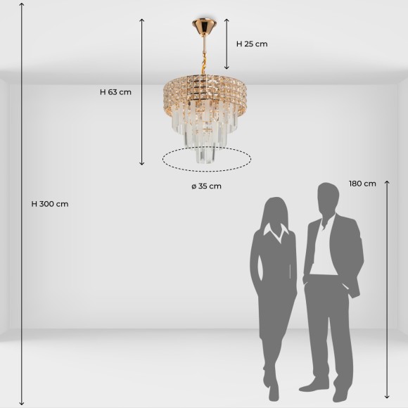 Подвесная люстра De Markt Бриз 111013906