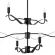 Люстра на штанге Lightstar Ragno 733267, Черный, Металл, Неоклассика стиль, вид сверху