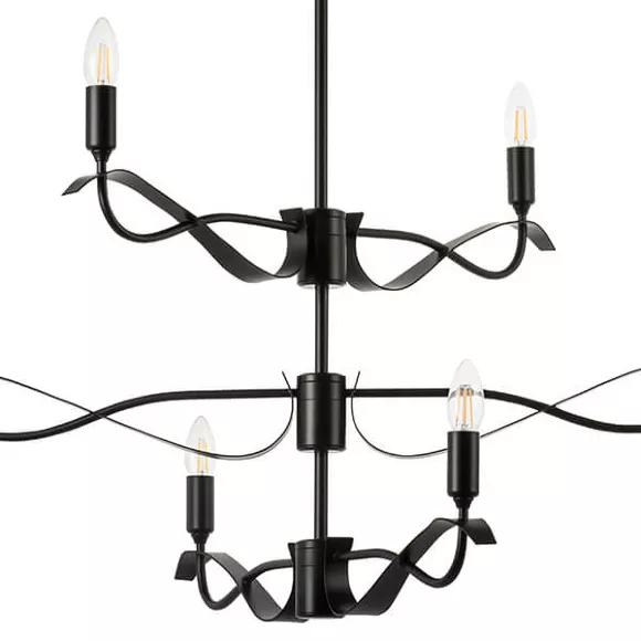 Люстра на штанге Lightstar Ragno 733267, Черный, Металл, Неоклассика стиль, вид сверху