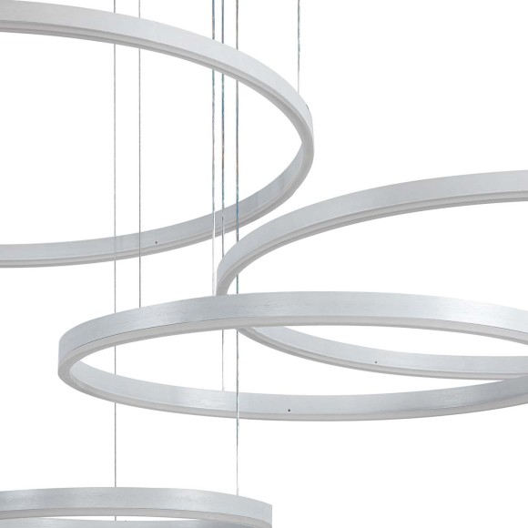 Подвесная светодиодная люстра с пультом управления Indigo Galass V000033L