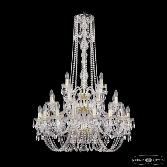 Подвесная люстра Bohemia Ivele Crystal 1402/16+8+4/300/h-123/3d G
