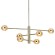 Люстра на штанге Delight Collection MD22030002 MX22030002-6A gold/champagne