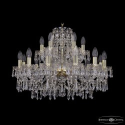 Подвесная люстра Bohemia Ivele Crystal 1403/12+6/240 G