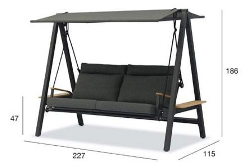 Качели с тентом трехместные Malmo BRF_0069-72-090