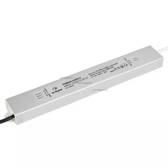 Блок питания Arlight ARPV-24100-SLIM-D (24V, 4.2A, 100W) 026664 Блок питания Arlight ARPV-24100-SLIM-D (24V, 4.2A, 100W) 026664