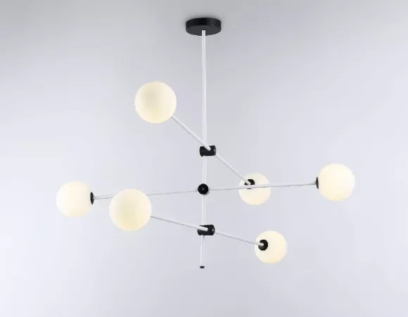 Люстра на штанге Ambrella Light Modern TR2512, Современный, Белый, Металл Люстра на штанге Ambrella Light Modern TR2512, Современный, Белый, Металл