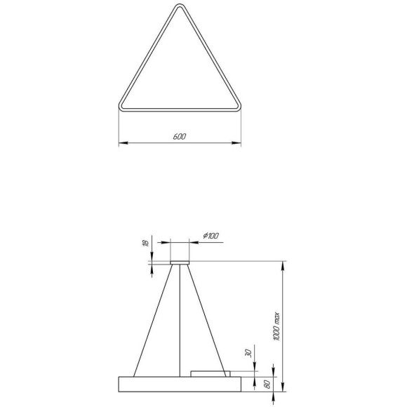 Подвесной светильник Эра Geometria SPO-151-W-40K-030 Б0050574