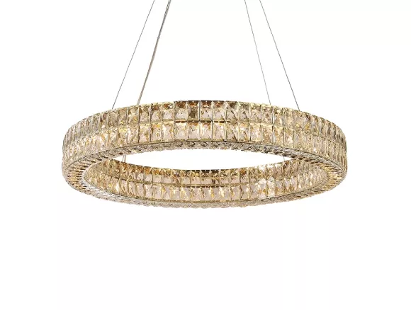 Подвесная люстра Newport Elizabeth 8550/78 C gold polished М0070765, Золото, Прозрачный, Металл