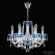 Подвесная люстра Bohemia Ivele Crystal 5402/6/141 Ni Aquamarine/M-1G
