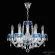 Подвесная люстра Bohemia Ivele Crystal 5402/6/141 Ni Aquamarine/M-1G, Никель, Металл, Классика стиль, крупный план