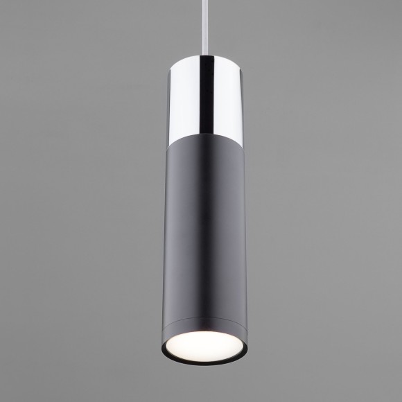 Подвесной светильник Eurosvet Double Topper 50135/1 LED хром/черный