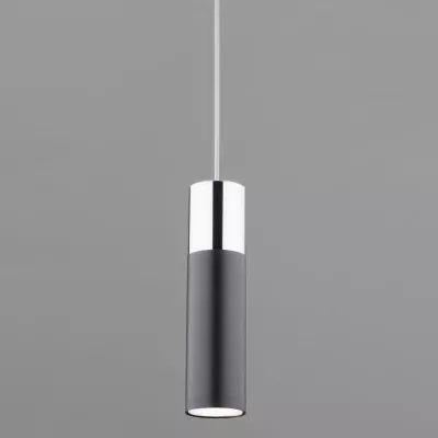 Подвесной светильник Eurosvet Double Topper 50135/1 LED хром/черный