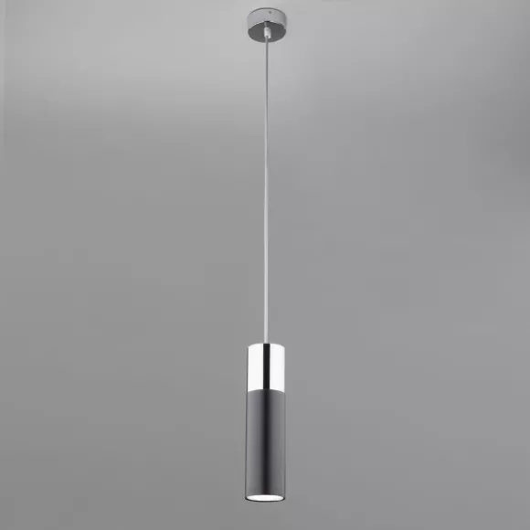 Подвесной светильник Eurosvet Double Topper 50135/1 LED хром/черный Подвесной светильник Eurosvet Double Topper 50135/1 LED хром/черный