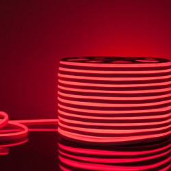 Светодиодный гибкий неон Elektrostandard 220V 9,6W 120Led 2835 IP67 односторонний красный, 50м 4690389136528