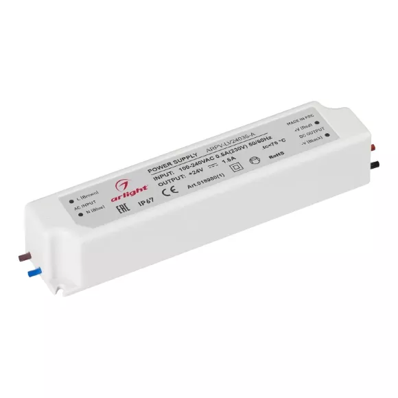 Блок питания Arlight ARPV-LV24035-A (24V, 1.5A, 35W) 018980(1) Блок питания Arlight ARPV-LV24035-A (24V, 1.5A, 35W) 018980(1)