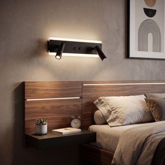 Спот Reluce 86213-9.2-001CT LED9+6W BK