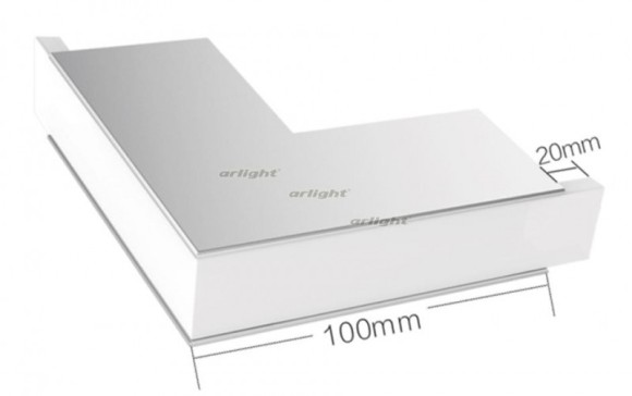 Угол Arlight S2-LINE-3360-L90W внешний 021236
