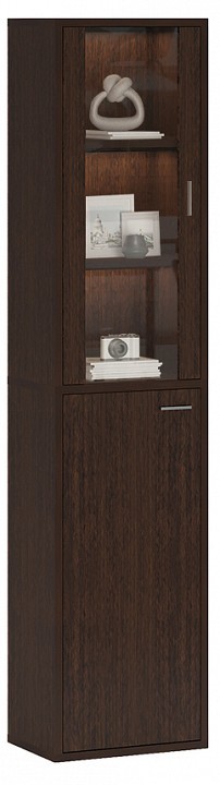 Шкаф-витрина Домино СУ(ш1в2)+1ФГ+1ФС MER_SUsh1v2-1FG-1FS-V-venge