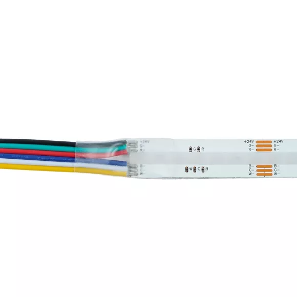 Лента светодиодная 24V Feron LS538, 840*COB, 22W/m, IP20, RGB+2300К+6500K 53337