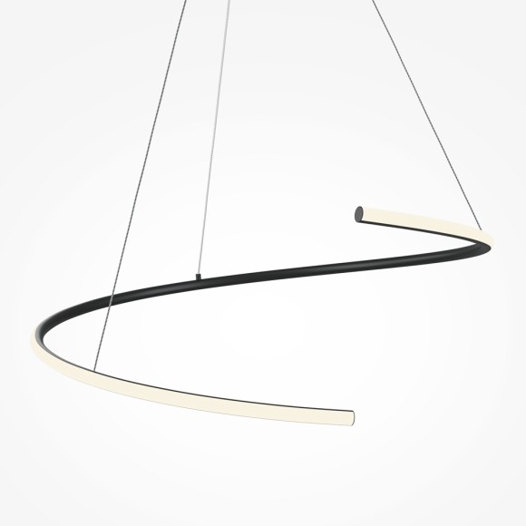 Подвесная светодиодная люстра Maytoni CURVE MOD242PL-L33BK