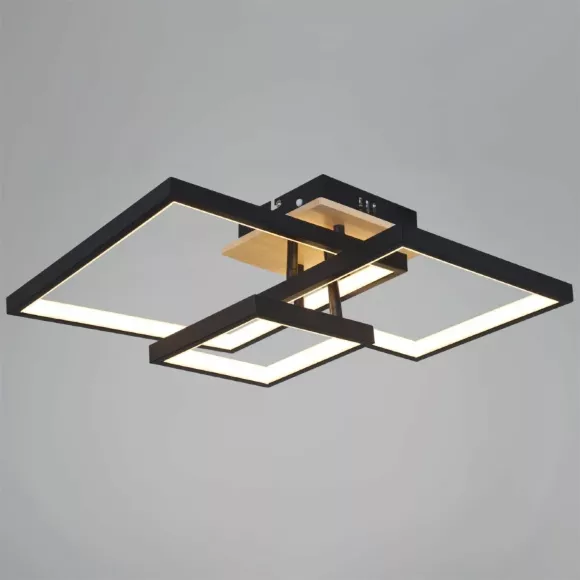 Потолочный светильник Reluce 98560-0.3-03 BK+WOOD