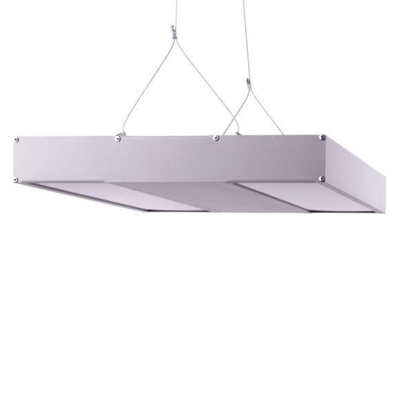 Светодиодная панель Uniel UL-00012596 ULO-K16B 2x22W/4000K/L100 5W/RGB IP44 LIGHT GREY