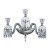 Канделябр Delight Collection Baccarat style ZZ86328-3W