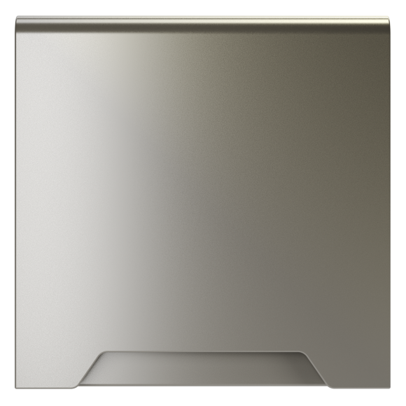 Накладка для розетки с заземлением, защитными шторками и крышкой Voltum S70 (шелк) VLS000804