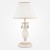 Настольная лампа Eurosvet Amelia 10054/1 белый с золотом/прозрачный хрусталь Strotskis