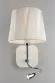 Бра Omnilux Correto OML-62501-02, Хром, Белый, Металл, крупный план