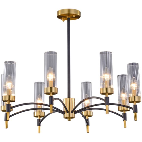 Люстра на штанге Illumico IL5177-8PLS-29 BRASS TUBO