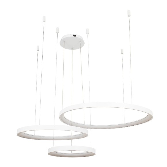 Подвесная светодиодная люстра LED4U L8806-800-580-380 WH