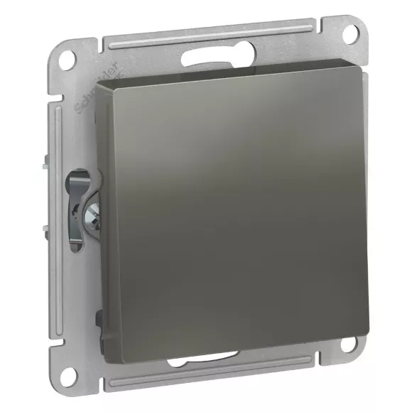 Выключатель 1-клавишный сх.1, 10АХ Systeme Electric AtlasDesign Сталь ATN000911 Выключатель 1-клавишный сх.1, 10АХ Systeme Electric AtlasDesign Сталь ATN000911