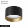 Накладной светильник Arlight SP-BISCOTTO-R140-15W Warm3300-MIX (BK-GD, 80 deg, 230V) 055027, Черный, От теплого до нейтрального, Алюминий