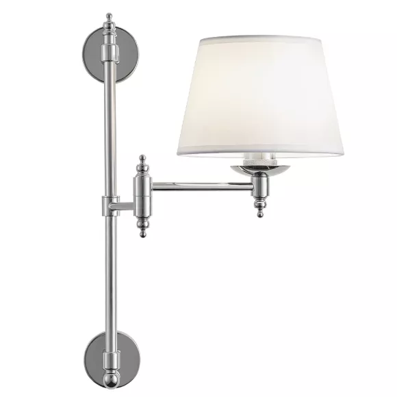 Бра Crystal Lux POESIA AP1 CHROME, Хром, Белый, Металл Бра Crystal Lux POESIA AP1 CHROME, Хром, Белый, Металл