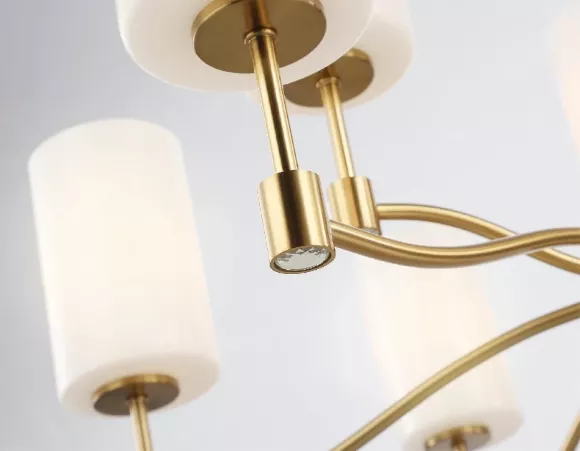 Подвесная люстра Ambrella Light High Light Heigh Light LH56054, Латунь, Белый, Металл, крупный план Подвесная люстра Ambrella Light High Light Heigh Light LH56054, Латунь, Белый, Металл, крупный план