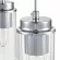 Подвесной светильник Lumion Isha 8102/3A, Хром, Прозрачный, Металл, крупный план